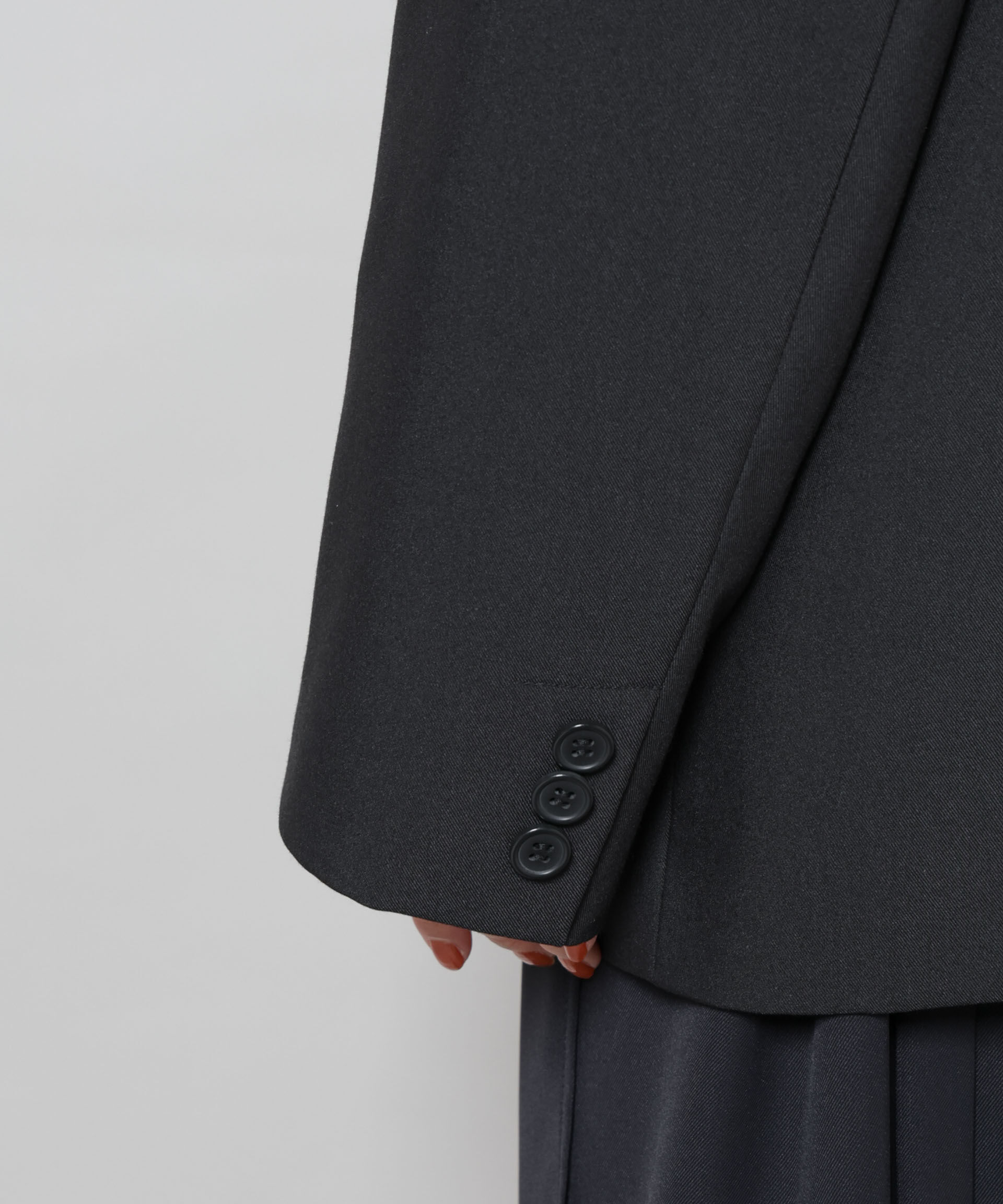 nano･universe「カラーレスワイドショルダージャケット(セットアップ可)」|テーラードジャケット|