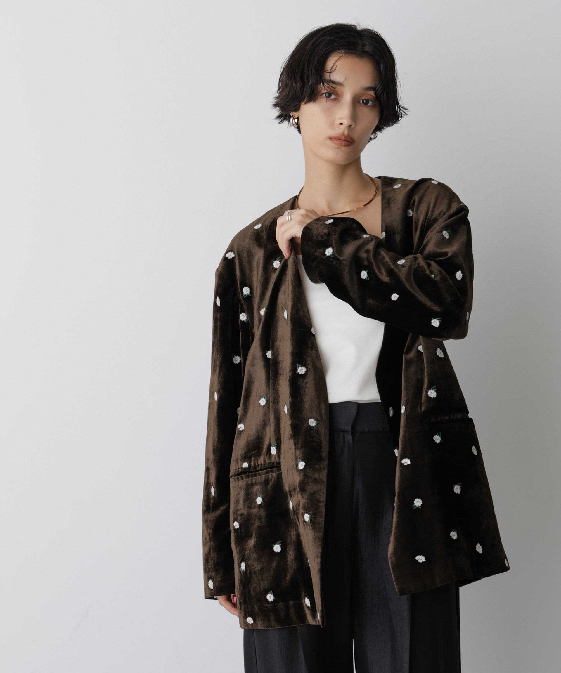  「「STEVELOUR」ベロアブルームジャケット(セットアップ可)」|その他|