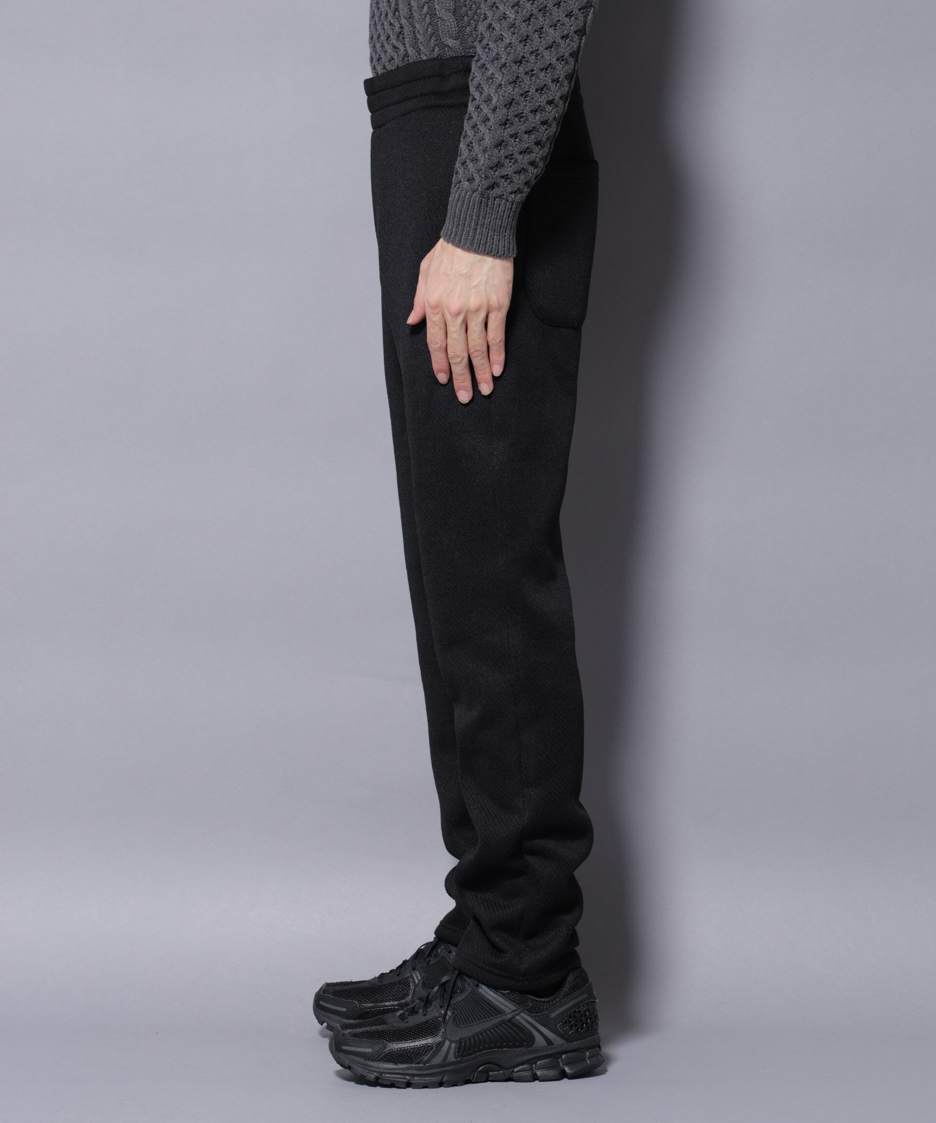 nano･universe「ニットフリースイージーパンツ(セットアップ可)」|チノ|