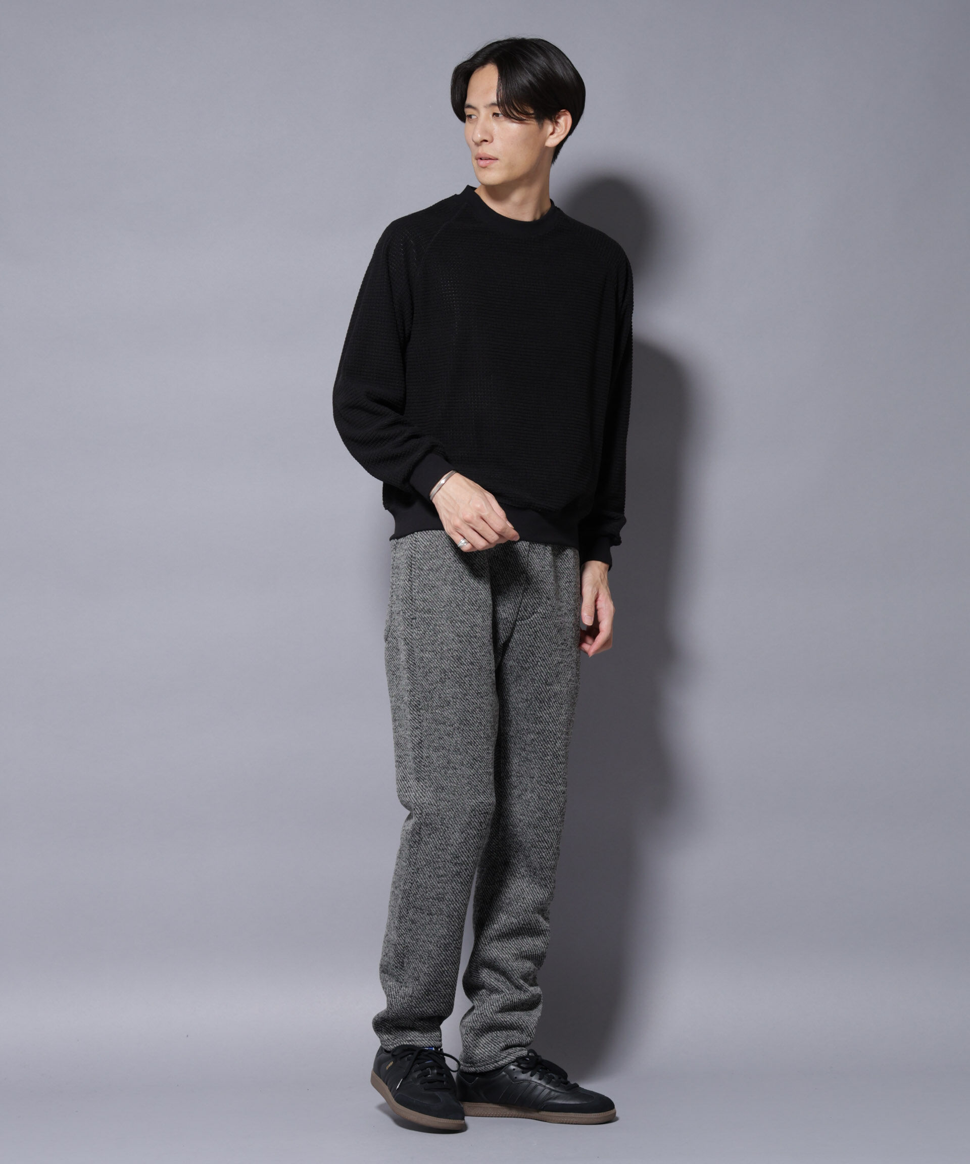 nano･universe「ニットフリースイージーパンツ(セットアップ可)」|チノ|