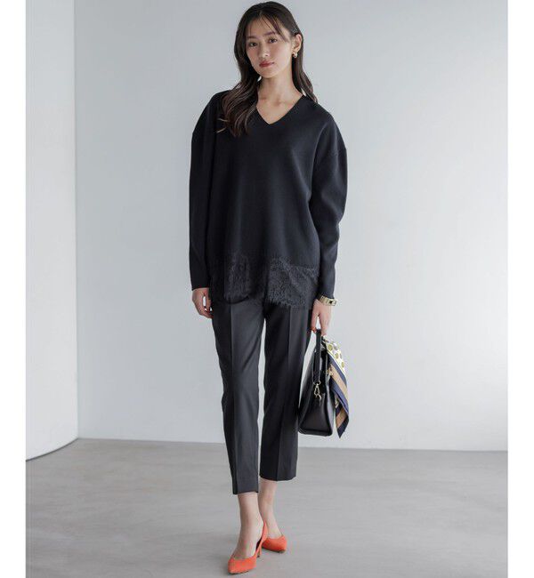 組曲「レースモチーフニットプルオーバー」|ニット・セーター|