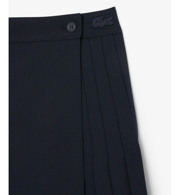 LACOSTE「ブレンドウールプリーツラップスカート」|スカート|