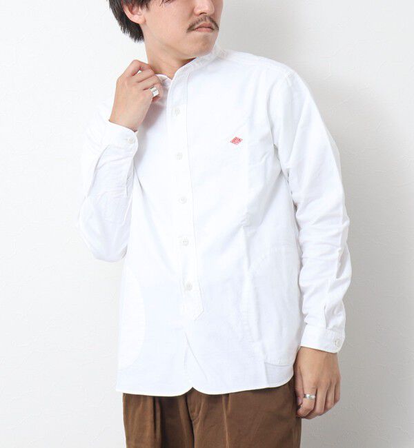 NOLLEY'S goodman「【DANTON/ダントン】BAND COLLAR SHIRT LS 25SS」|シャツ・ブラウス|