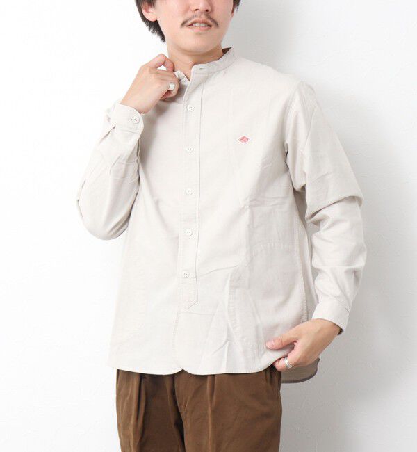 NOLLEY'S goodman「【DANTON/ダントン】BAND COLLAR SHIRT LS 25SS」|シャツ・ブラウス|