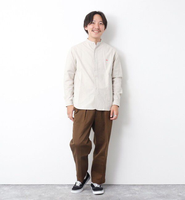 NOLLEY'S goodman「【DANTON/ダントン】BAND COLLAR SHIRT LS 25SS」|シャツ・ブラウス|