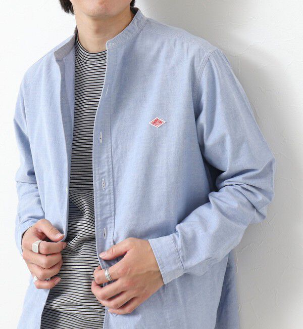 NOLLEY'S goodman「【DANTON/ダントン】BAND COLLAR SHIRT LS 25SS」|シャツ・ブラウス|