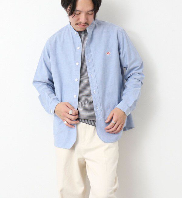 NOLLEY'S goodman「【DANTON/ダントン】BAND COLLAR SHIRT LS 25SS」|シャツ・ブラウス|