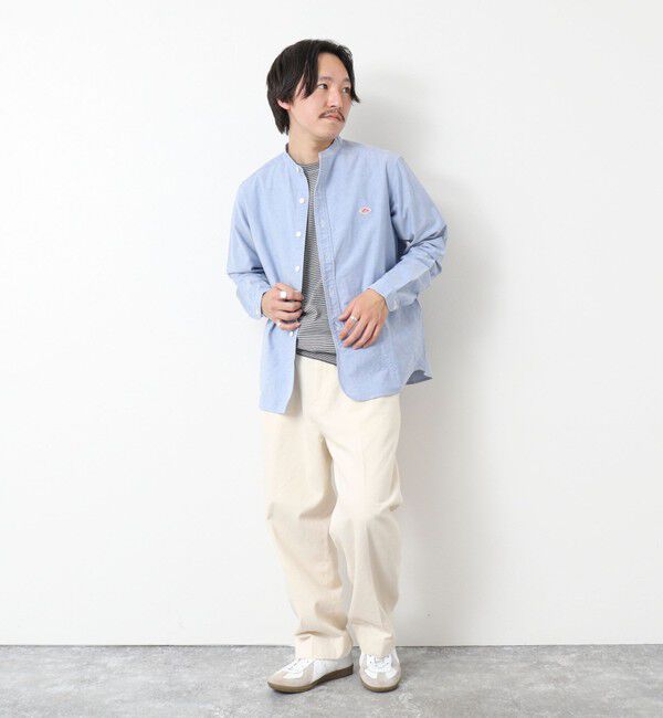 NOLLEY'S goodman「【DANTON/ダントン】BAND COLLAR SHIRT LS 25SS」|シャツ・ブラウス|