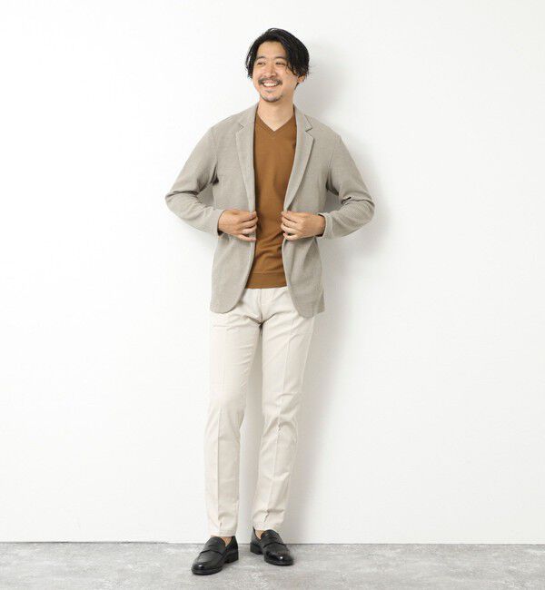 NOLLEY'S goodman「《ビジカジ対応》シルケットスムース Vネック ドレスTシャツ 25SS」|Tシャツ・カットソー|