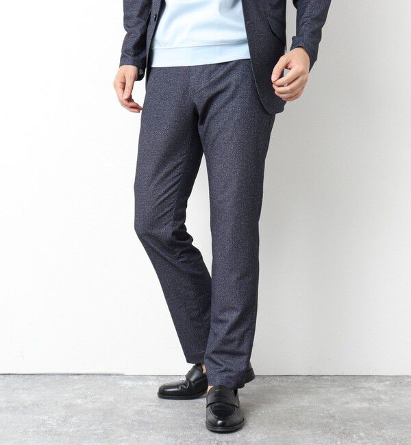 NOLLEY'S goodman「《ビジカジ/セットアップ対応》ドットサッカーストレッチパンツ 25SS」|チノ|