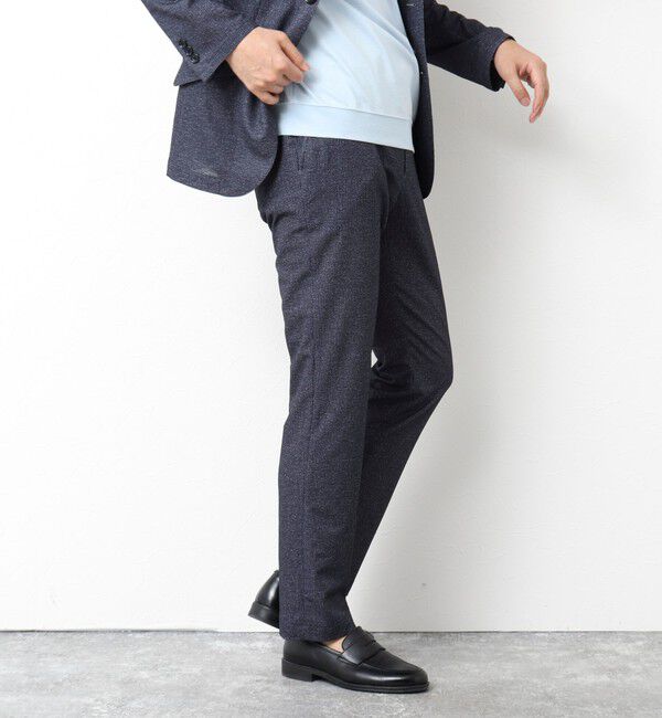 NOLLEY'S goodman「《ビジカジ/セットアップ対応》ドットサッカーストレッチパンツ 25SS」|チノ|