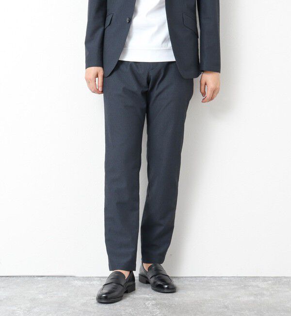 NOLLEY'S goodman「《ビジカジ/セットアップ対応》ドットサッカーストレッチパンツ 25SS」|チノ|