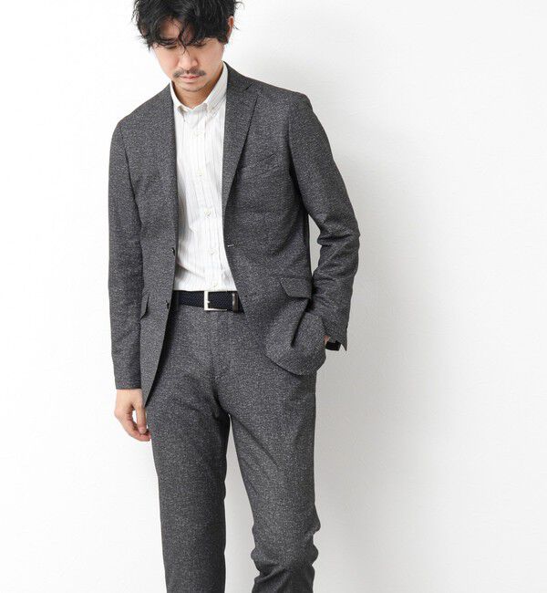 NOLLEY'S goodman「《ビジカジ/セットアップ対応》ドットサッカーストレッチパンツ 25SS」|チノ|