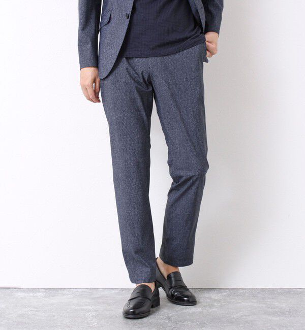NOLLEY'S goodman「《ビジカジ/セットアップ対応》接触冷感4WAYストレッチパンツ 25SS」|チノ|ネイビー