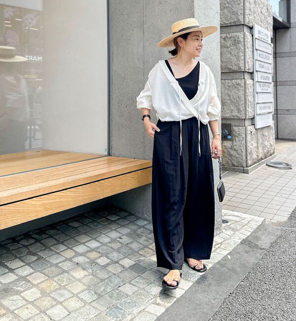 Rie Miller「プリーツカラー2WAYブラウス」|シャツ・ブラウス|