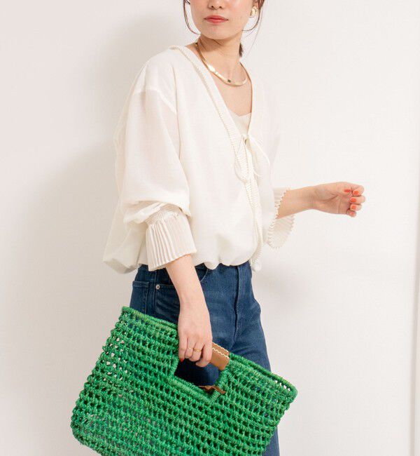 Rie Miller「プリーツカラー2WAYブラウス」|シャツ・ブラウス|