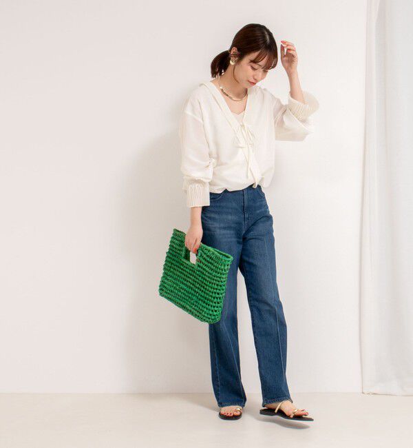 Rie Miller「プリーツカラー2WAYブラウス」|シャツ・ブラウス|