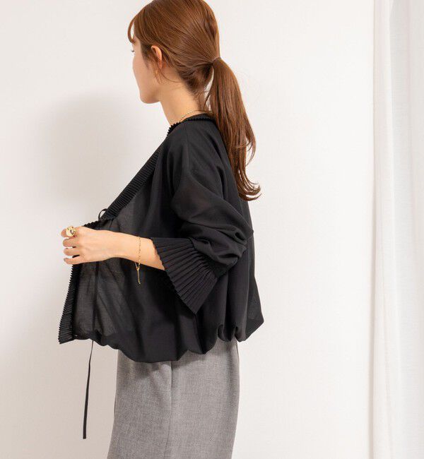 Rie Miller「プリーツカラー2WAYブラウス」|シャツ・ブラウス|