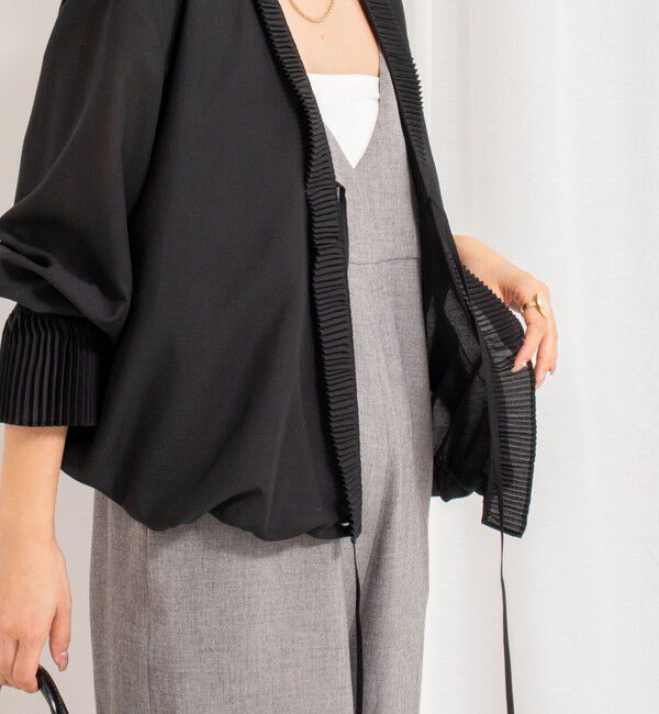 Rie Miller「プリーツカラー2WAYブラウス」|シャツ・ブラウス|