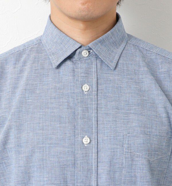 NOLLEY'S goodman「綿麻レギュラーカラー テープシャツ 25SS」|シャツ・ブラウス|