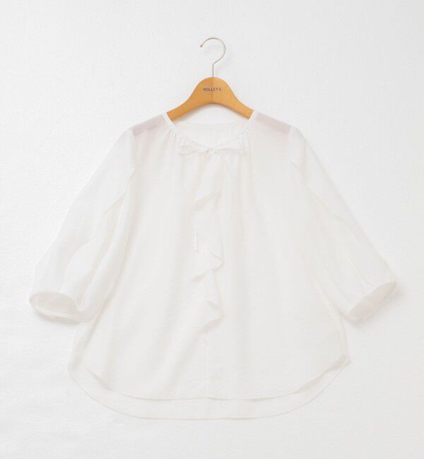 NOLLEY'S「スリットスリーブラッフルブラウス」|シャツ・ブラウス|