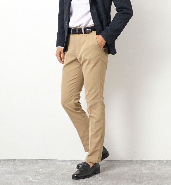 NOLLEY'S goodman「《ビジカジ対応》吸水速乾 ツイルストレッチスリムフィット 25AW」|チノ|