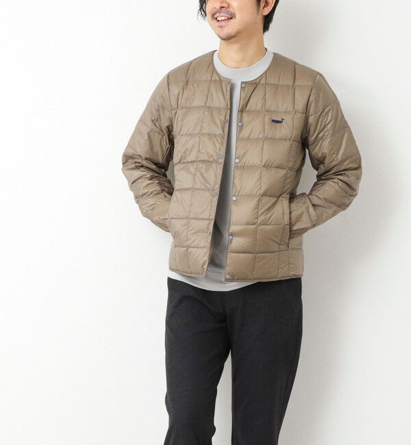 NOLLEY'S goodman「【TAION/タイオン】別注クジラ刺繍CREW NECK BUTTON DOWN JACKET」|ダウン|