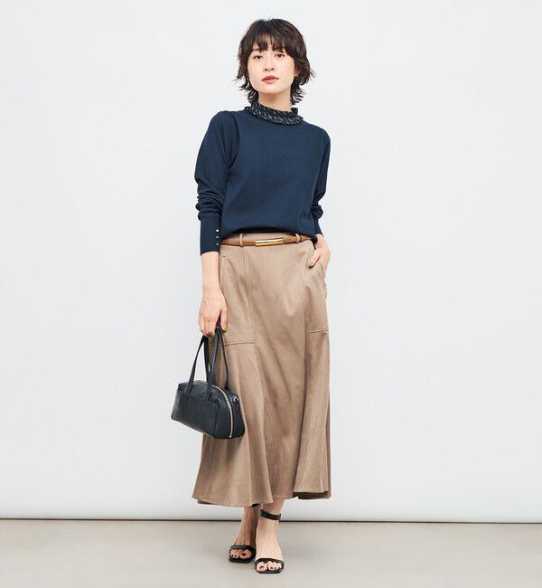 NOLLEY'S「プリーツ衿取り外しプルオーバーニット」|ニット・セーター|