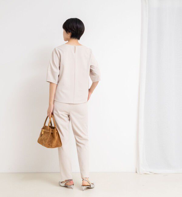 NOLLEY'S sophi「《セットアップ対応》ウォッシャブルカットジョーゼットテーパードパンツ」|その他|