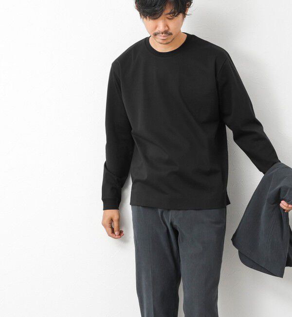 NOLLEY'S goodman「《ビジカジ対応》超長綿ハイゲージシルケット ポンチドレスCN ロンT 25AW」|Tシャツ・カットソー|