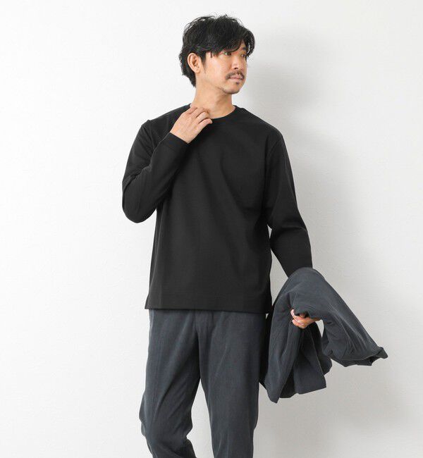 NOLLEY'S goodman「《ビジカジ対応》超長綿ハイゲージシルケット ポンチドレスCN ロンT 25AW」|Tシャツ・カットソー|