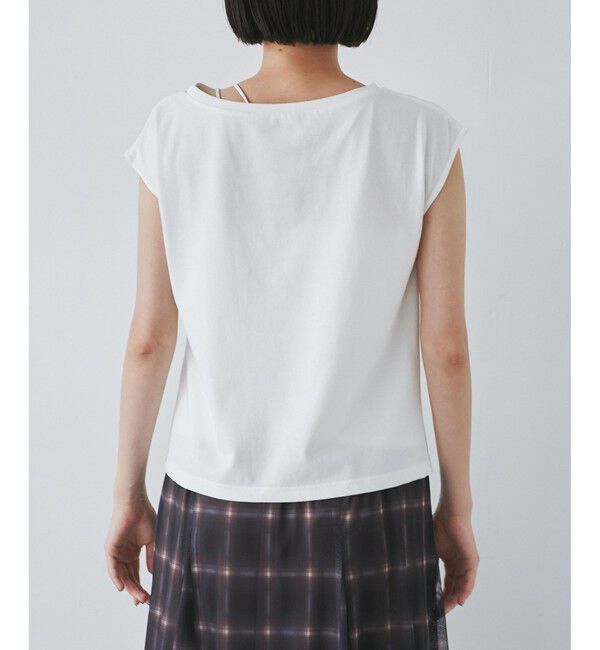 VIS「アシメギャザートップス」|Tシャツ・カットソー|