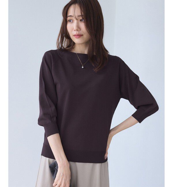 Rope&rsquo;Picnic「フォルムスリーブニット」|ニット・セーター|ブラウン系(22)