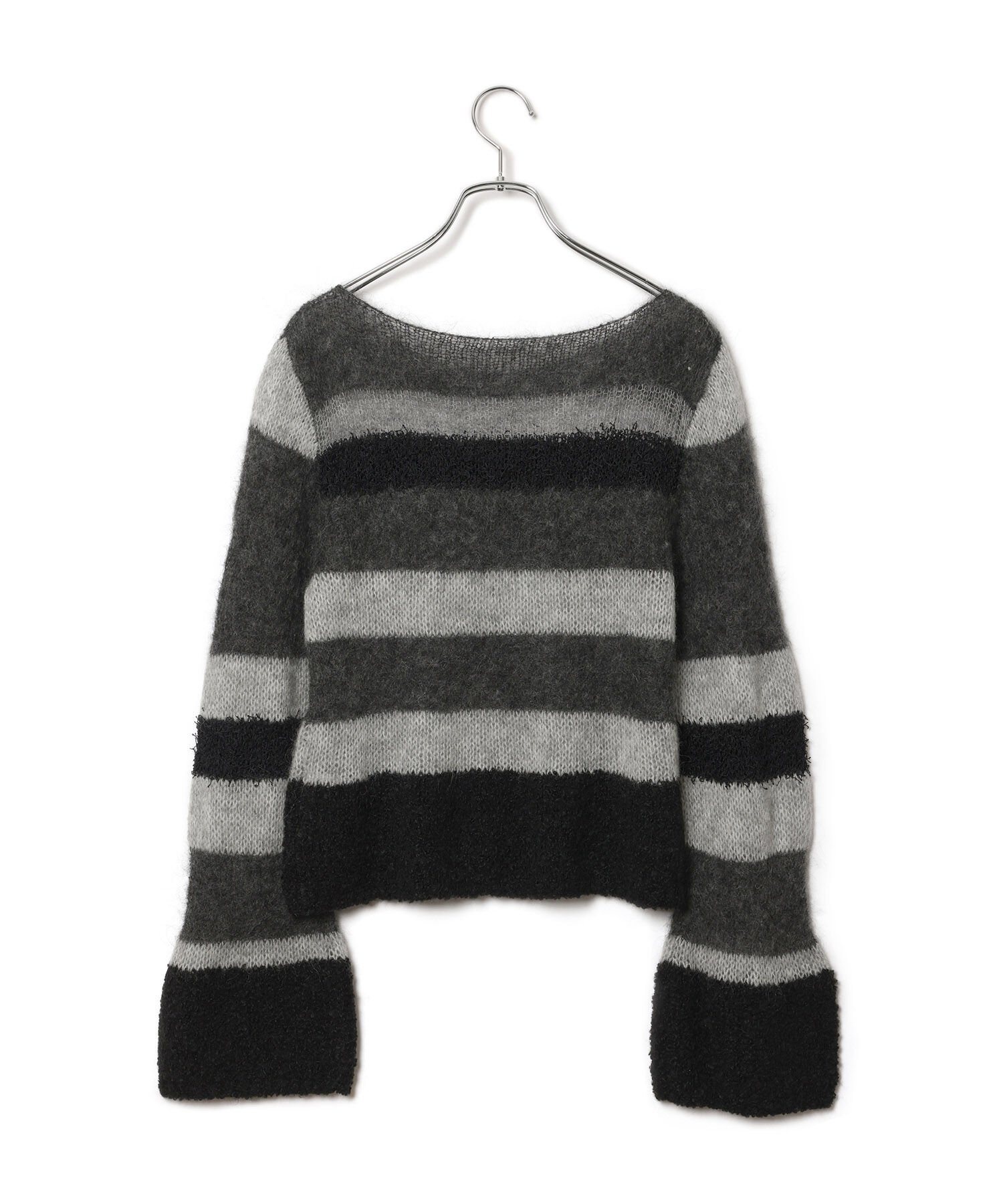 ADAM ET ROPE'「ミックスヤーンボーダーニットプルオーバー」|ニット・セーター|