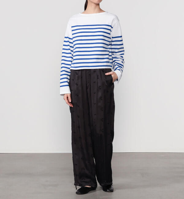 ORCIVAL「ORCIVAL | ラッセル ボートネッククロップドTシャツ WOMEN」|Tシャツ・カットソー|