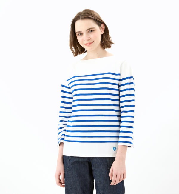 ORCIVAL「ORCIVAL | ラッセルフレンチセーラーTシャツ WOMEN」|Tシャツ・カットソー|BLUE系1