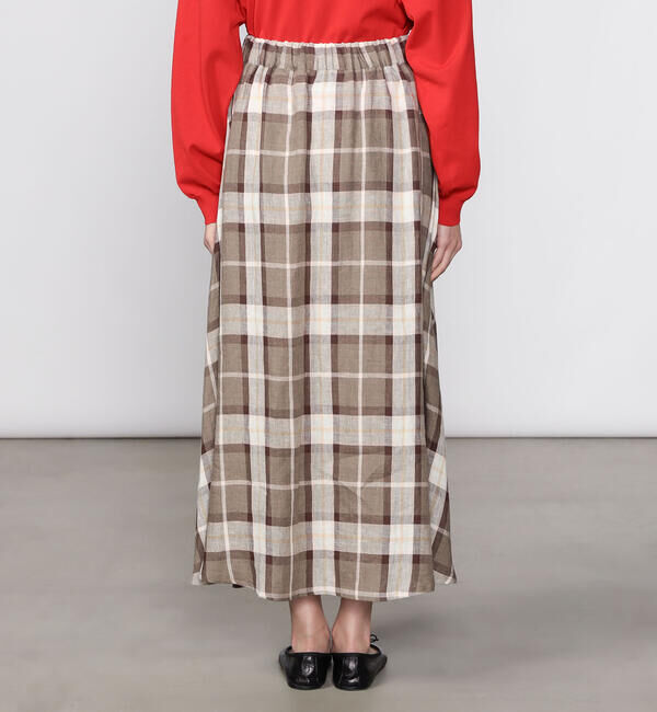 ONEIL OF DUBLIN「O'NEIL OF DUBLIN | リネン フレアロングスカート WOMEN」|スカート|