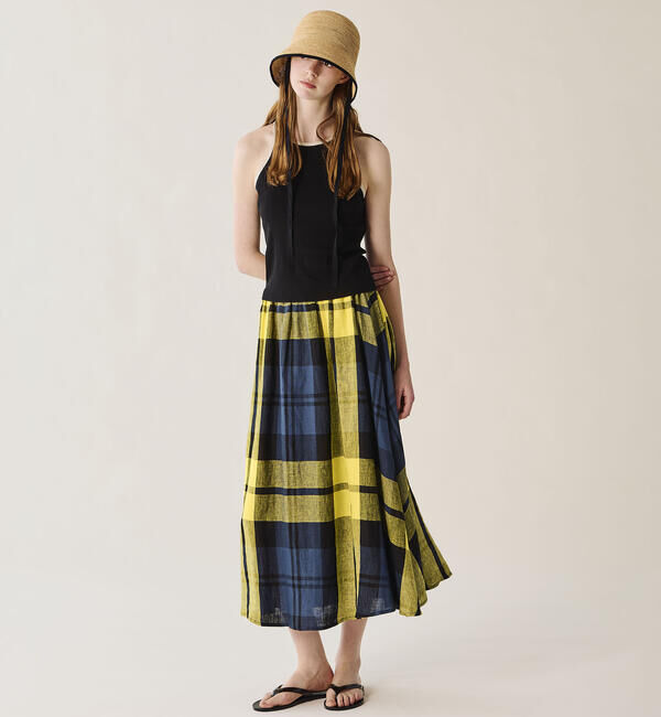 ONEIL OF DUBLIN「O'NEIL OF DUBLIN | リネン フレアロングスカート WOMEN」|スカート|