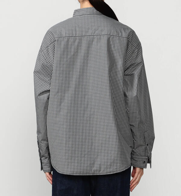 DANTON「DANTON | タイプライター 中綿シャツジャケット CHECK WOMEN」|ダウン|