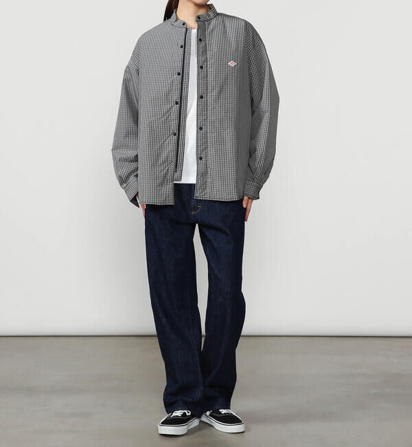 DANTON「DANTON | タイプライター 中綿シャツジャケット CHECK WOMEN」|ダウン|