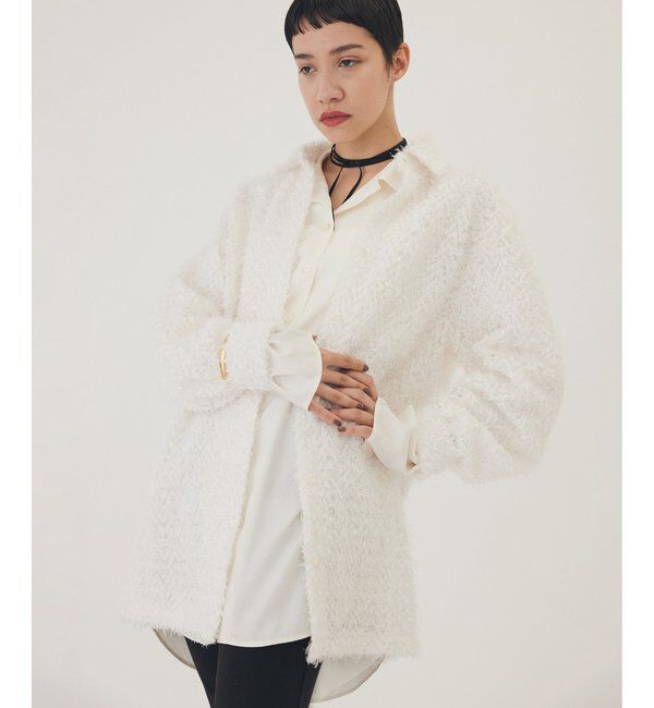 THE PAUSE「【THE PAUSE】フェザーチュールシャツ」|シャツ・ブラウス|