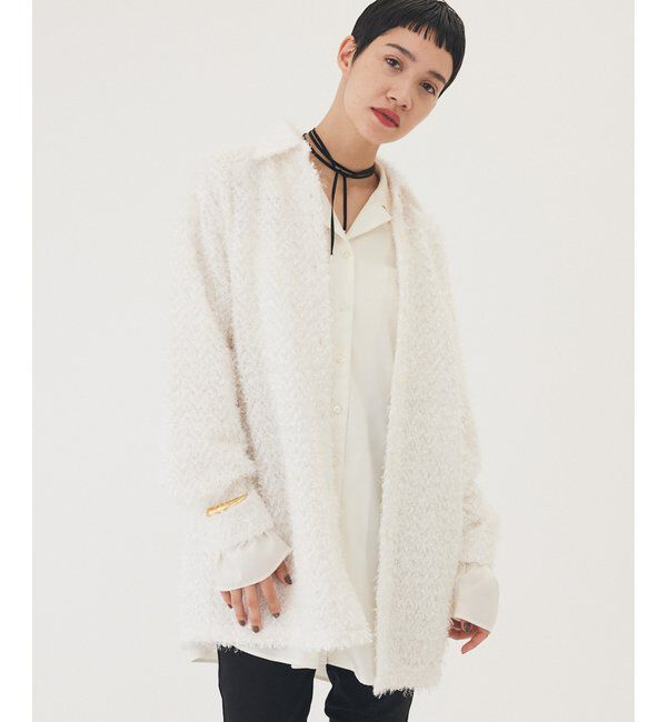 THE PAUSE「【THE PAUSE】フェザーチュールシャツ」|シャツ・ブラウス|