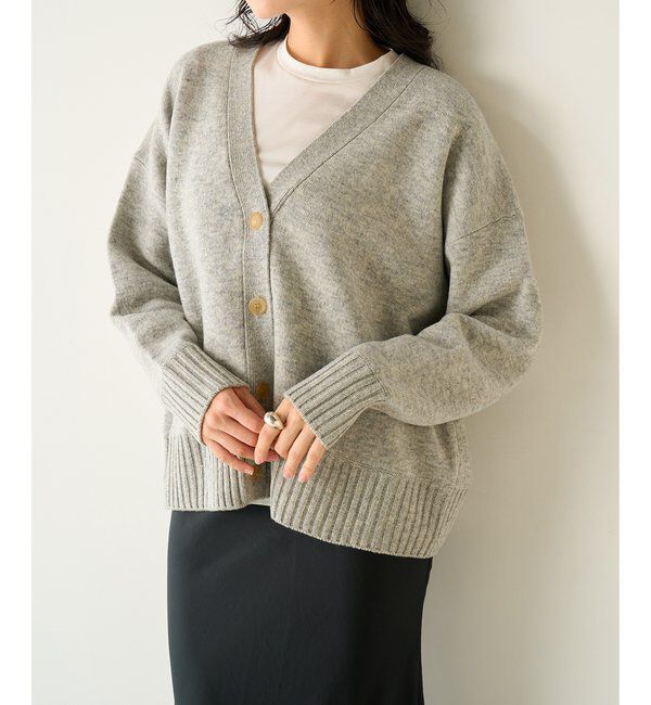 Drawing Numbers「【Drawing Numbers】接結ルーズVネックカーディガン」|ニット・セーター|