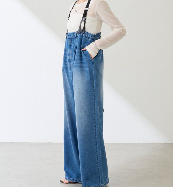  「Q.anos サスペンダーパンツ」|ワンピース|