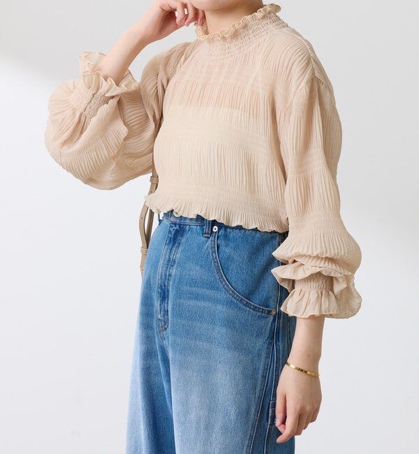  「ジョーゼットプリーツブラウス」|シャツ・ブラウス|