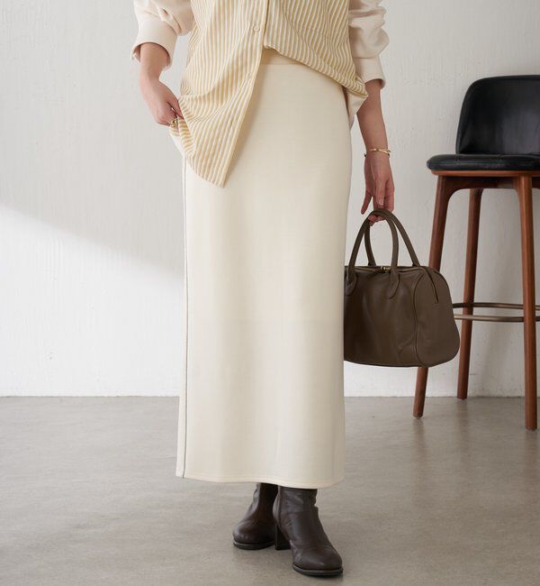  「【伸縮性◎】サイドラメダンボールタイトスカート/セレモニー」|スカート|