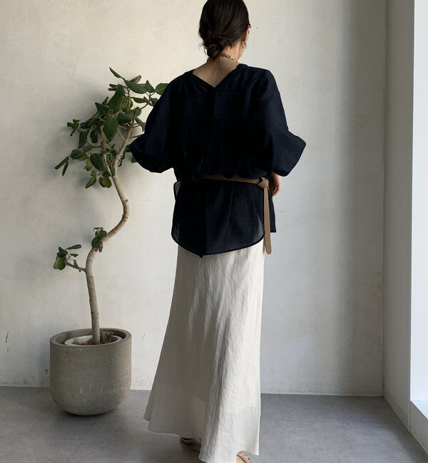  「【新色追加】GOLDボタンVVシャツ」|シャツ・ブラウス|