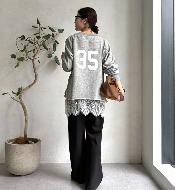  「【インフルエンサーOKOCHI企画】裏毛ナンバリングプルオーバー」|Tシャツ・カットソー|