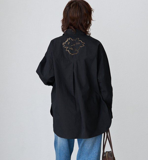  「【大人のこなれ感】カットワークオーバーシャツ」|シャツ・ブラウス|