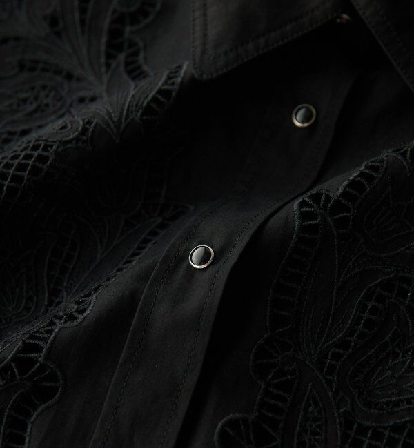  「【大人のこなれ感】カットワークオーバーシャツ」|シャツ・ブラウス|